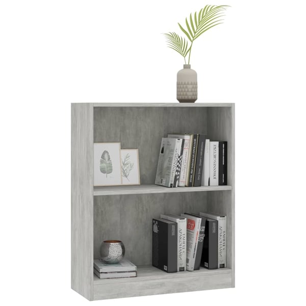 vidaXL Bogreol/reol 60x24x76 cm konstrueret træ hvid change