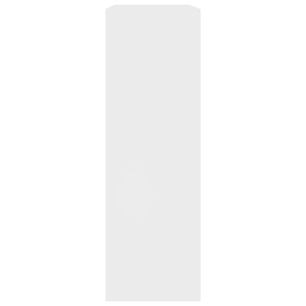 vidaXL Bogreol/reol 60x24x76 cm konstrueret træ hvid change
