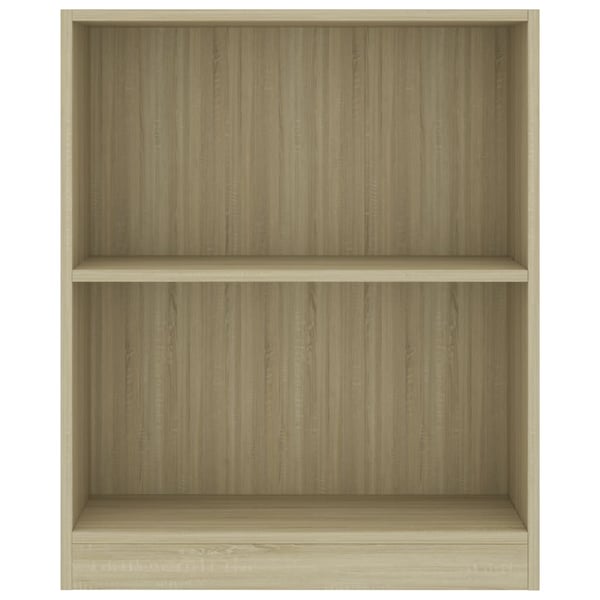vidaXL Bokhylle sonoma eik 60x24x76 cm konstruert tre