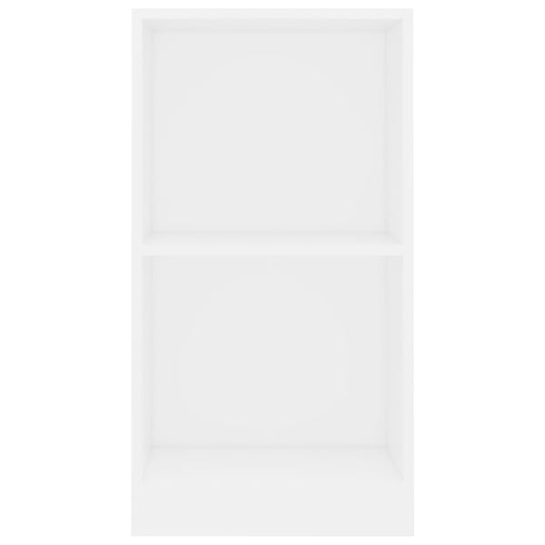 vidaXL Bokhylle hvit 40x24x75 cm sponplate