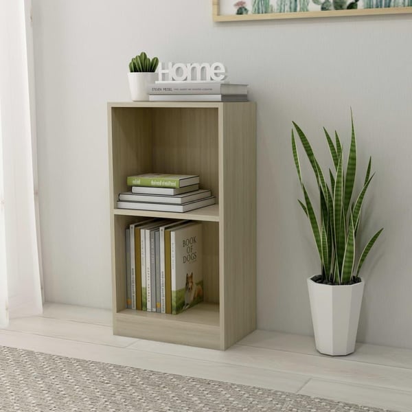 vidaXL Bokhylle sonoma eik 40x24x75 cm sponplate