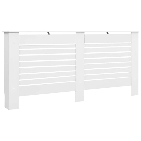 vidaXL Elementskydd 2 st vit 172x19x81,5 cm MDF