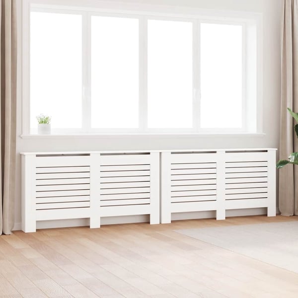 vidaXL radiatorskjulere 2 stk. 152 x 19 x 81,5 cm MDF hvid