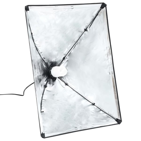 vidaXL Fotostudiosett med softbokslys og bakgrunner