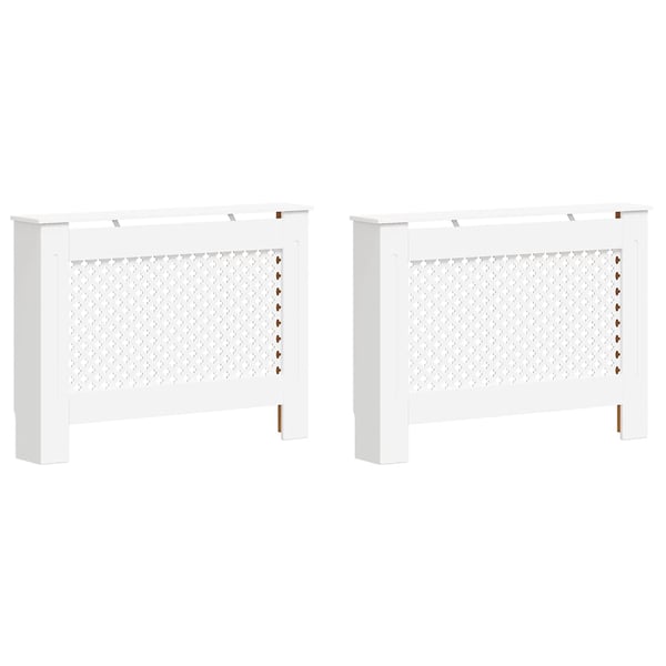 vidaXL Radiatordeksler 2 stk hvit 112x19x81,5 cm MDF
