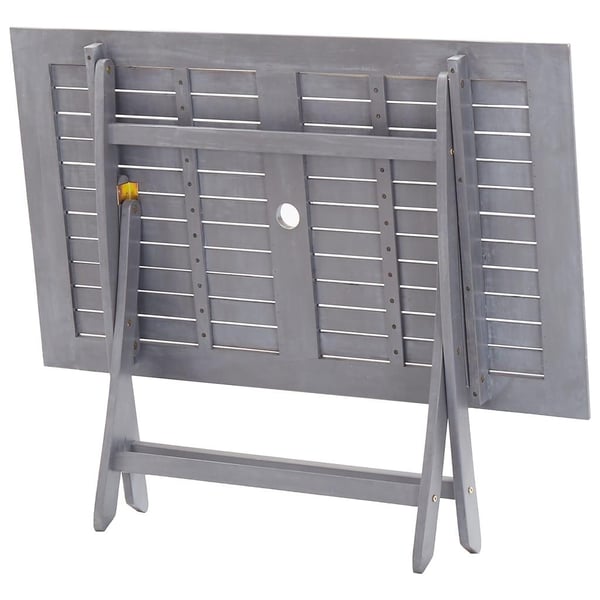 vidaXL foldbart havebord 120 x 70 x 75 cm massivt akacietræ