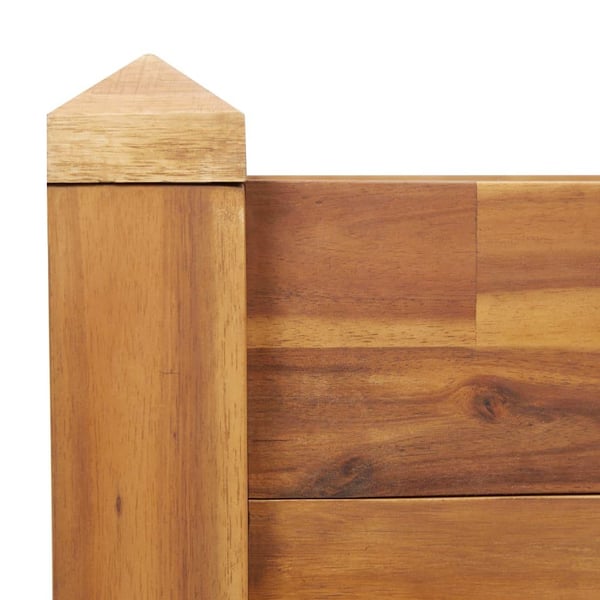 vidaXL Høybed 110x60x44 cm heltre akasie