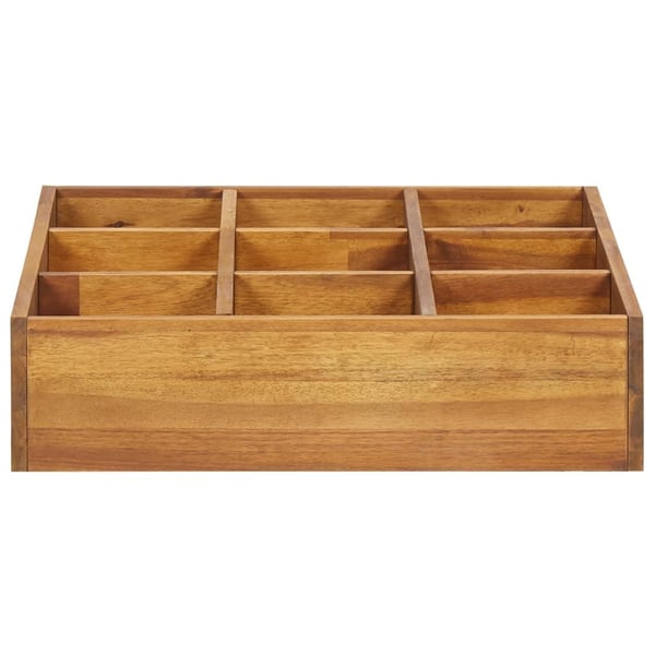 vidaXL hævet plantekasse til urter 60x60x15 cm massivt akacietræ