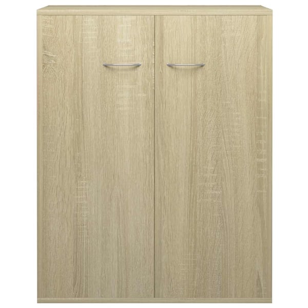 vidaXL Skjenk sonoma eik 60x30x75 cm sponplate