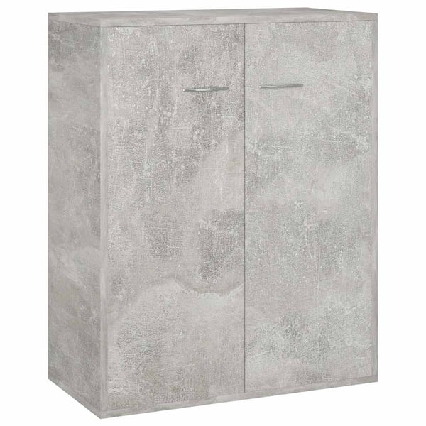 vidaXL Skjenk betonggrå 60x30x75 cm konstruert tre