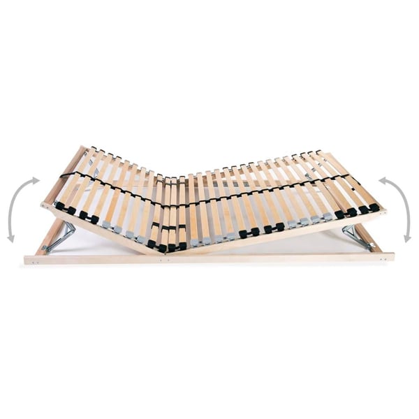vidaXL Spilebaser 2 stk med 28 lameller 7 soner 70x200 cm