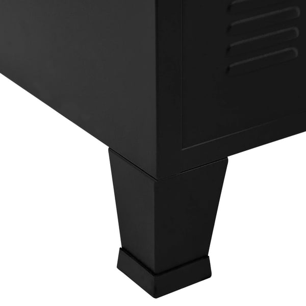 vidaXL industrielt opbevaringsskab 75x40x120 cm stål sort