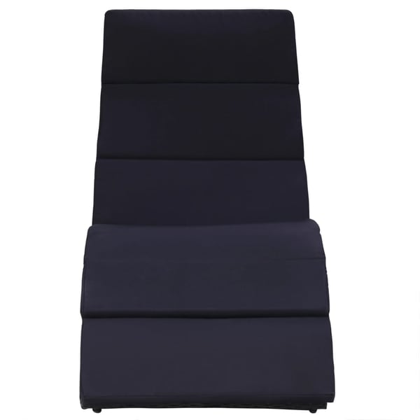 vidaXL solseng med hynde polyrattan sort