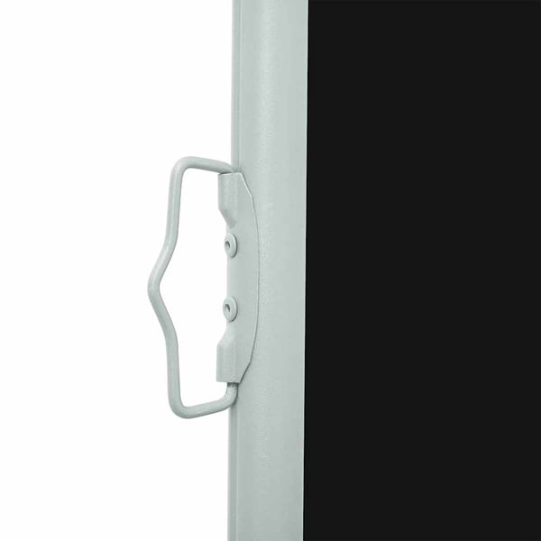 vidaXL Infällbar sidomarkis 100x314 cm svart