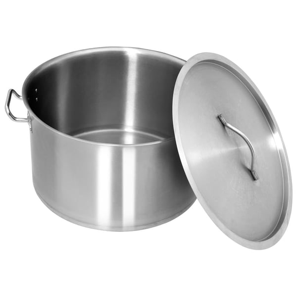 vidaXL Gryte 58 L 50x30 cm rustfritt stål
