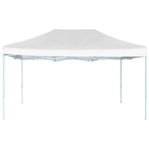 vidaXL foldbart festtelt 280x410x315 cm stål hvid