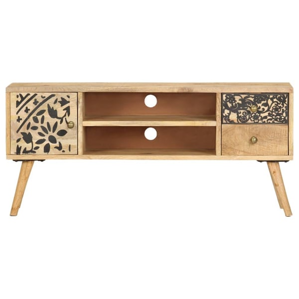 vidaXL tv-skab 100 x 30 x 45 cm massivt mangotræ