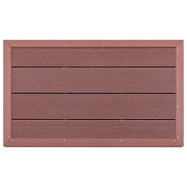 vidaXL Gulvelement for soldusj brun 101x63x5,5 cm WPC