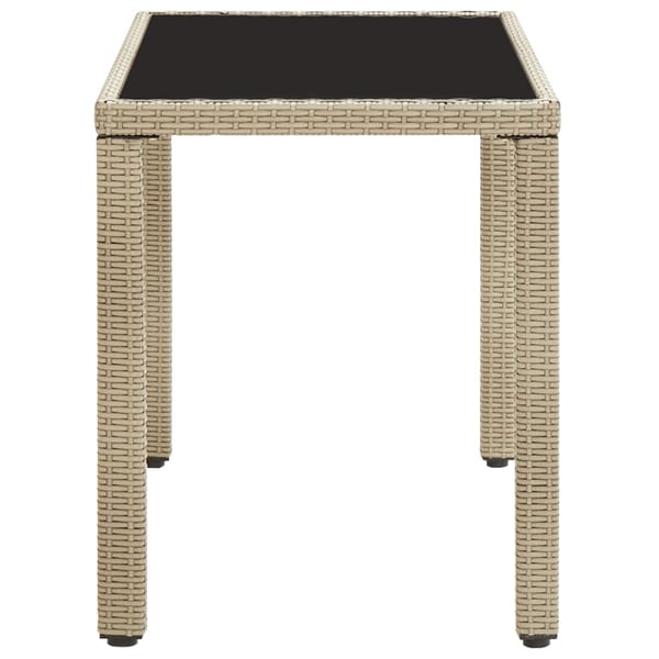 vidaXL Hagebord beige 123x60x74 cm polyrotting