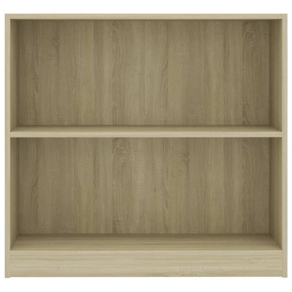 vidaXL Bokhylle sonoma eik 80x24x75 cm sponplate