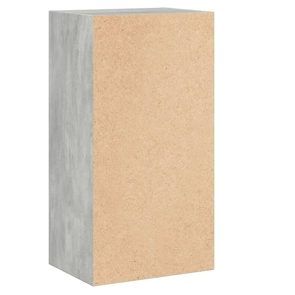 vidaXL Bokhylle 2 nivåer betonggrå 40x30x76,5 cm konstruert tre