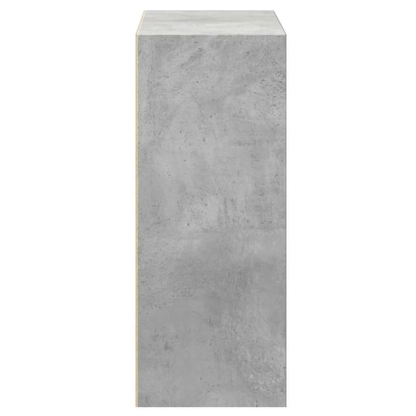 vidaXL Bokhylle 2 nivåer betonggrå 40x30x76,5 cm konstruert tre