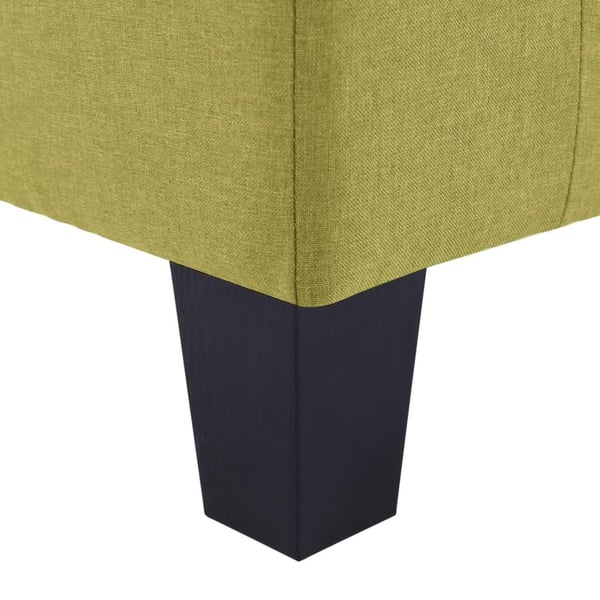 vidaXL 3-personers sofa stof grøn
