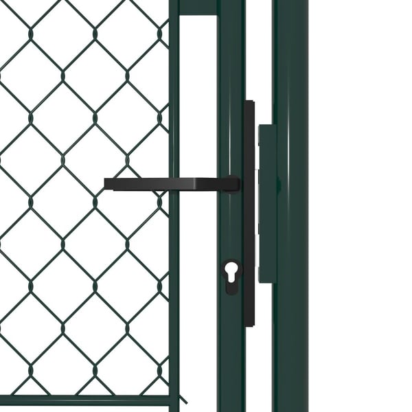vidaXL Hageport stål 100x200 cm grønn