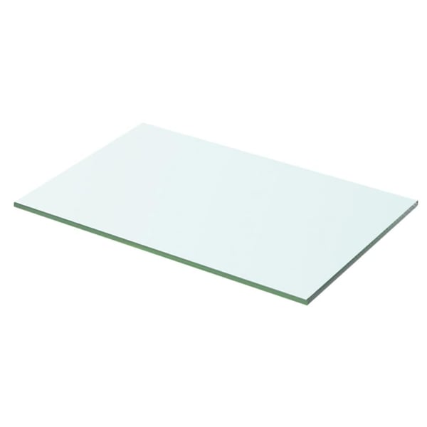 vidaXL Hyllepaneler 2 stk klart glass 50x25 cm