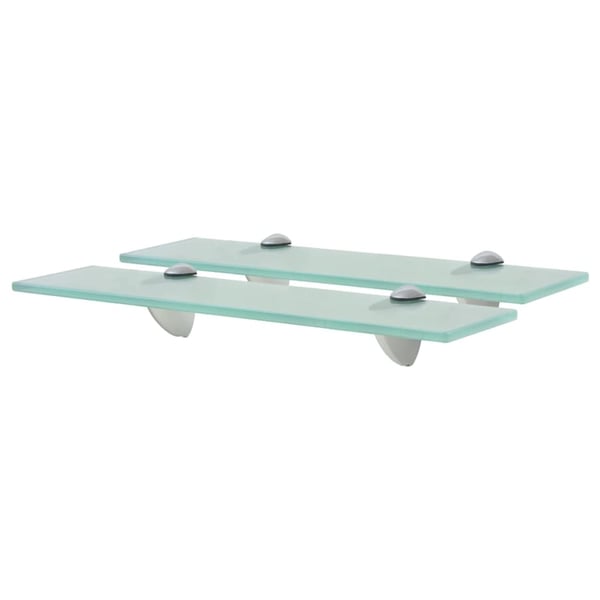 vidaXL svævehylder 2 stk. 40 x 20 cm 8 mm glas