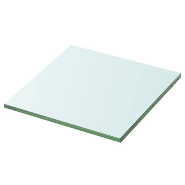 vidaXL Hyllepaneler 2 stk klart glass 30x30 cm