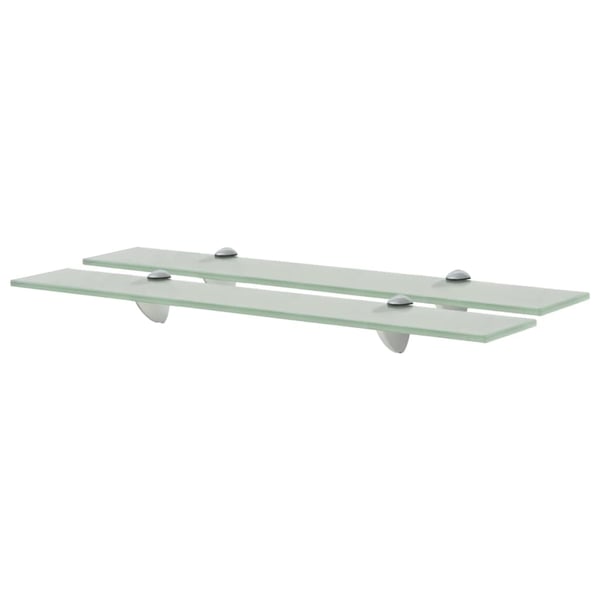 vidaXL Flytende hyller 2 stk glass 60x10 cm 8 mm