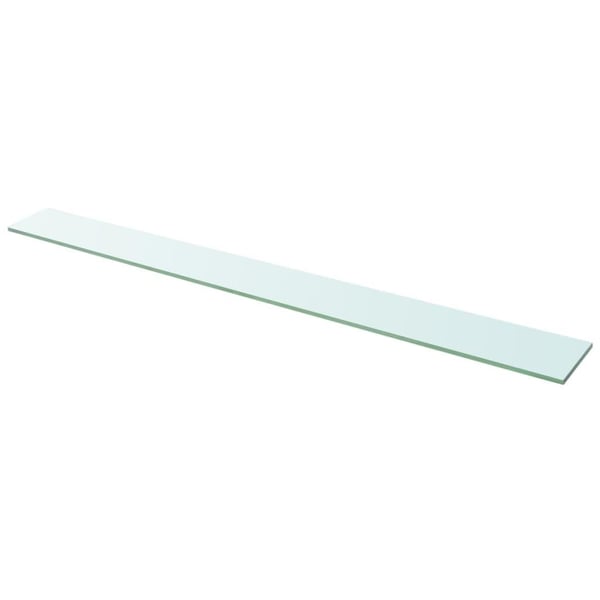 vidaXL Hyllepaneler 2 stk klart glass 110x12 cm