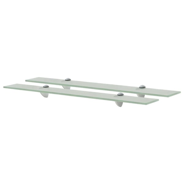 vidaXL svævehylder 2 stk. 70 x 20 cm 8 mm glas