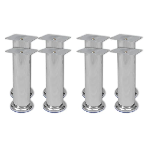 vidaXL Runde sofaben 8 stk krom 180 mm