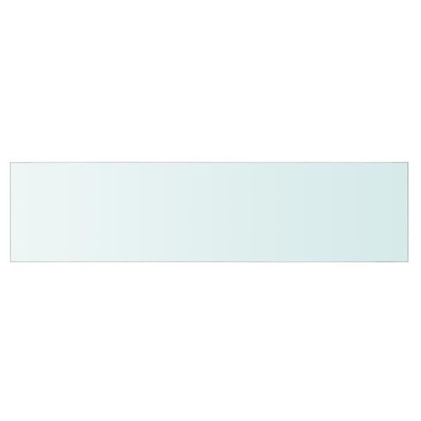 vidaXL Hyllepaneler 2 stk klart glass 80x20 cm