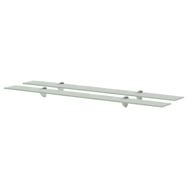 vidaXL svævehylder 2 stk. 100 x 20 cm 8 mm glas