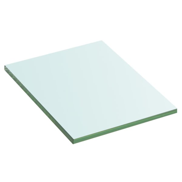 vidaXL Hyllepaneler 2 stk klart glass 20x15 cm
