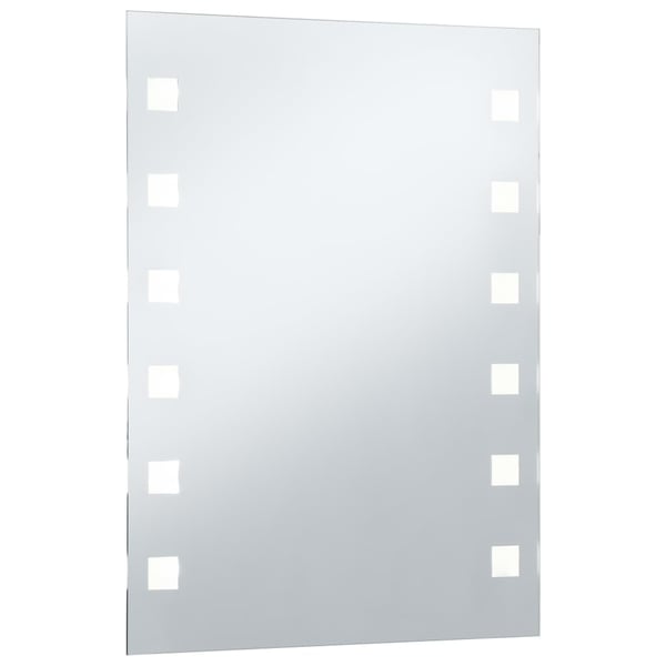 vidaXL LED-vægspejl til badeværelset 60x80 cm