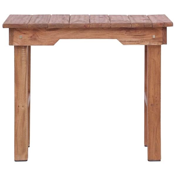 vidaXL Endebord 70x35x60 cm heltre mahogni