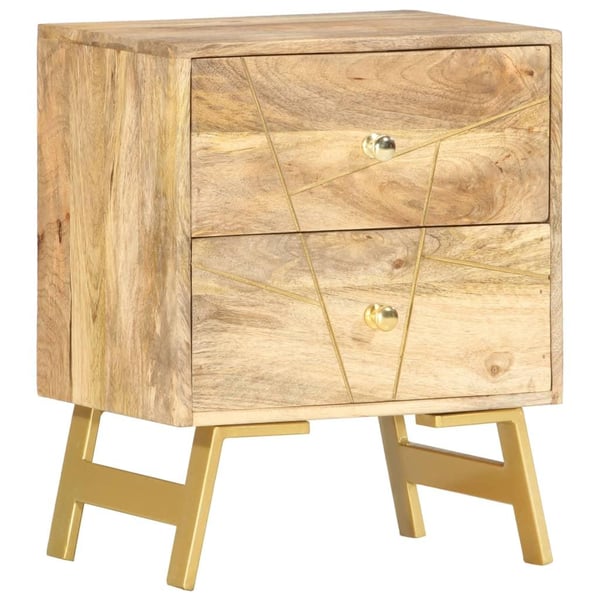 vidaXL Nattbord 40x30x50 cm heltre mango