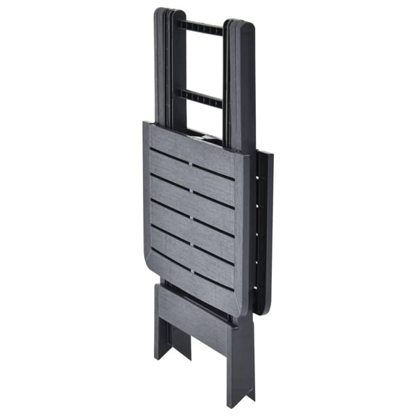 vidaXL Sammenleggbart hagebord antrasitt 79x72x70 cm plast
