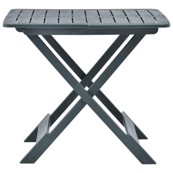 vidaXL Sammenleggbart hagebord grønn 79x72x70 cm plast