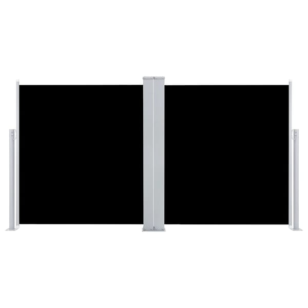 vidaXL sammenrullelig sidemarkise 120 x 600 cm sort