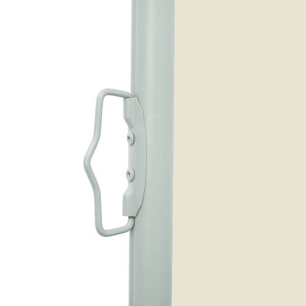 vidaXL Uttrekkbar sidemarkise 120x500 cm kremhvit