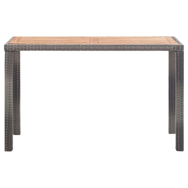 vidaXL Hagebord antrasitt og brun 123x60x74 cm heltre akasie