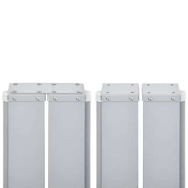 vidaXL Uttrekkbar sidemarkise 160x600 cm rød