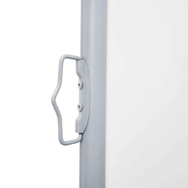 vidaXL Uttrekkbar sidemarkise 100x1000 cm kremhvit