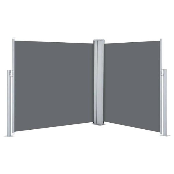 vidaXL Sisäänvedettävä sivumarkiisi 120x600 cm antrasiitti