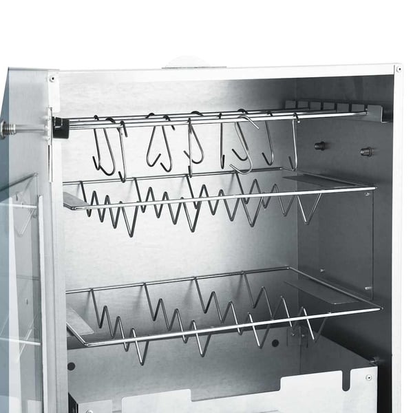 vidaXL Røykovn og grill med 1kg treflis 44,5x29x83 cm